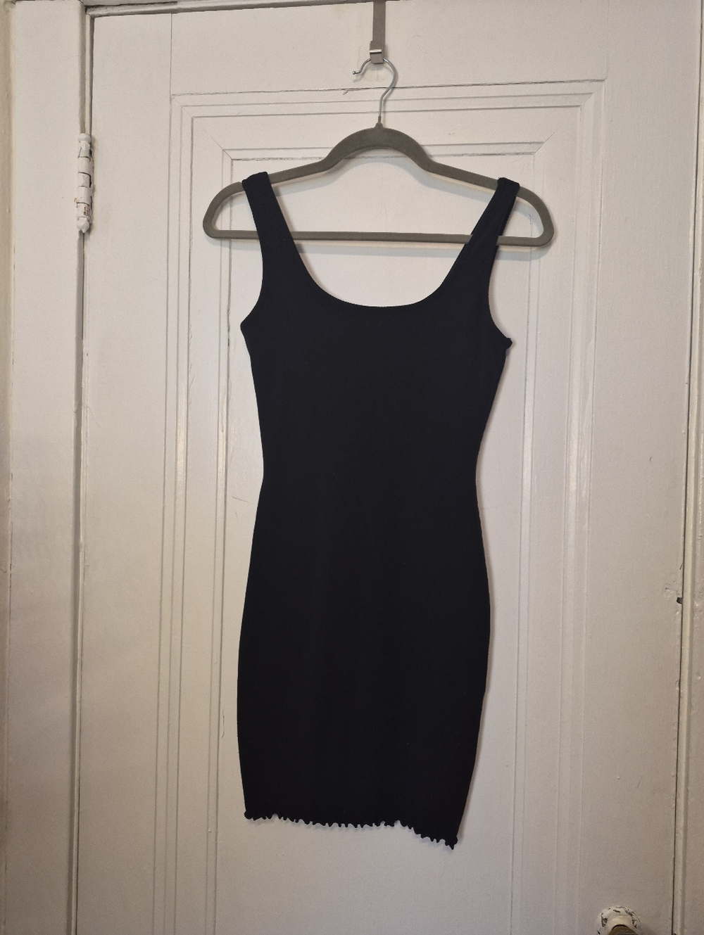 Popular 21 Little Black Dress Lettuce Hem Bodycon